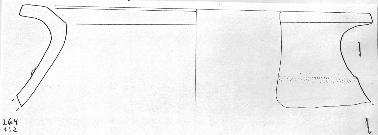 vaso/ biconco - Facies Terramara (Età del Bronzo medio)