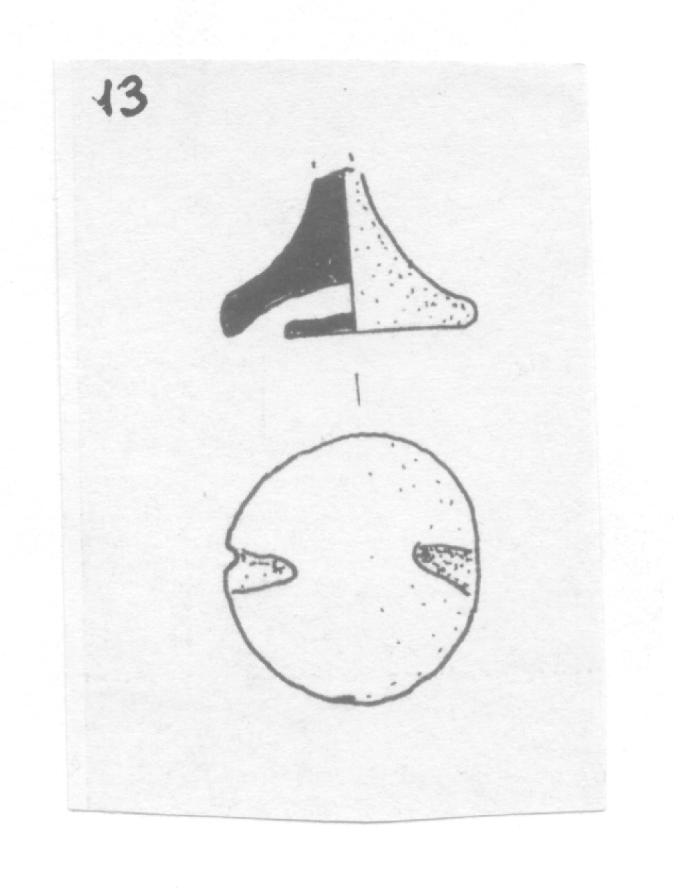 bottoncino - Facies Terramara (Età del bronzo)