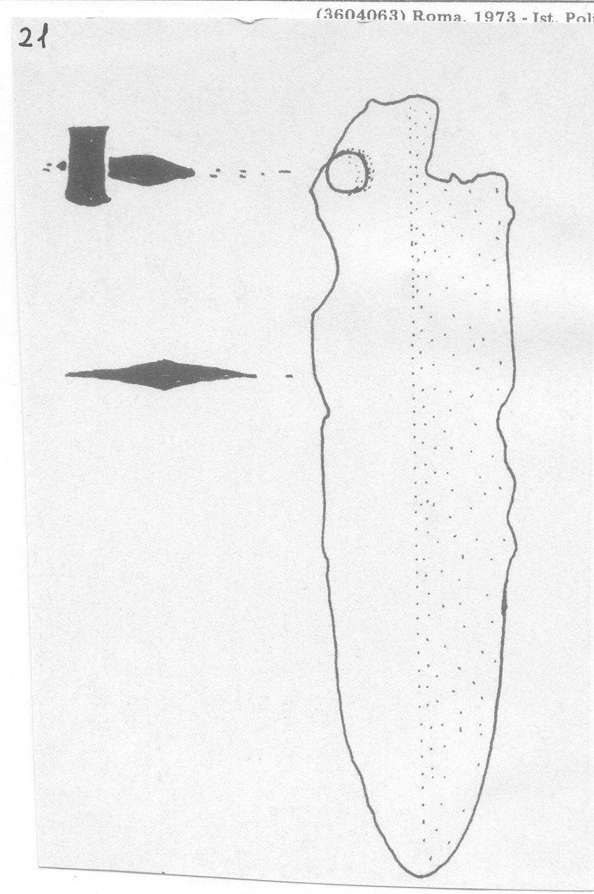 pugnale - Facies Terramara (Età del Bronzo medio)