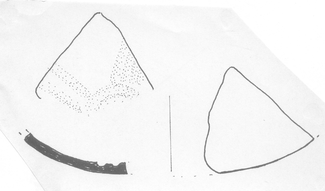 tazza/ fondo - Facies Terramara (Età del bronzo)