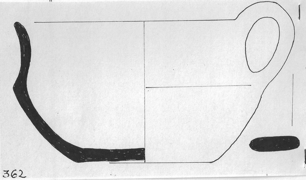 tazza - Facies Terramara (Età del bronzo)