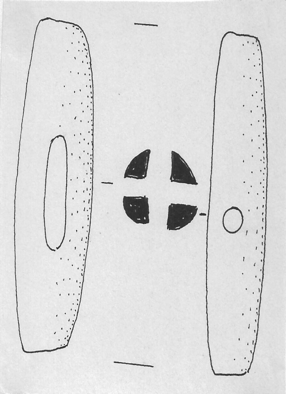 montante a croce - Facies Terramara (Tardo Minoico II)