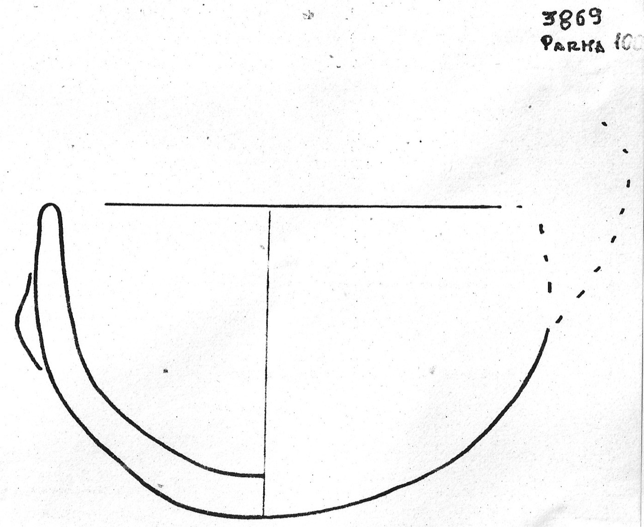 tazzina - Facies Terramaricola (Età del bronzo)