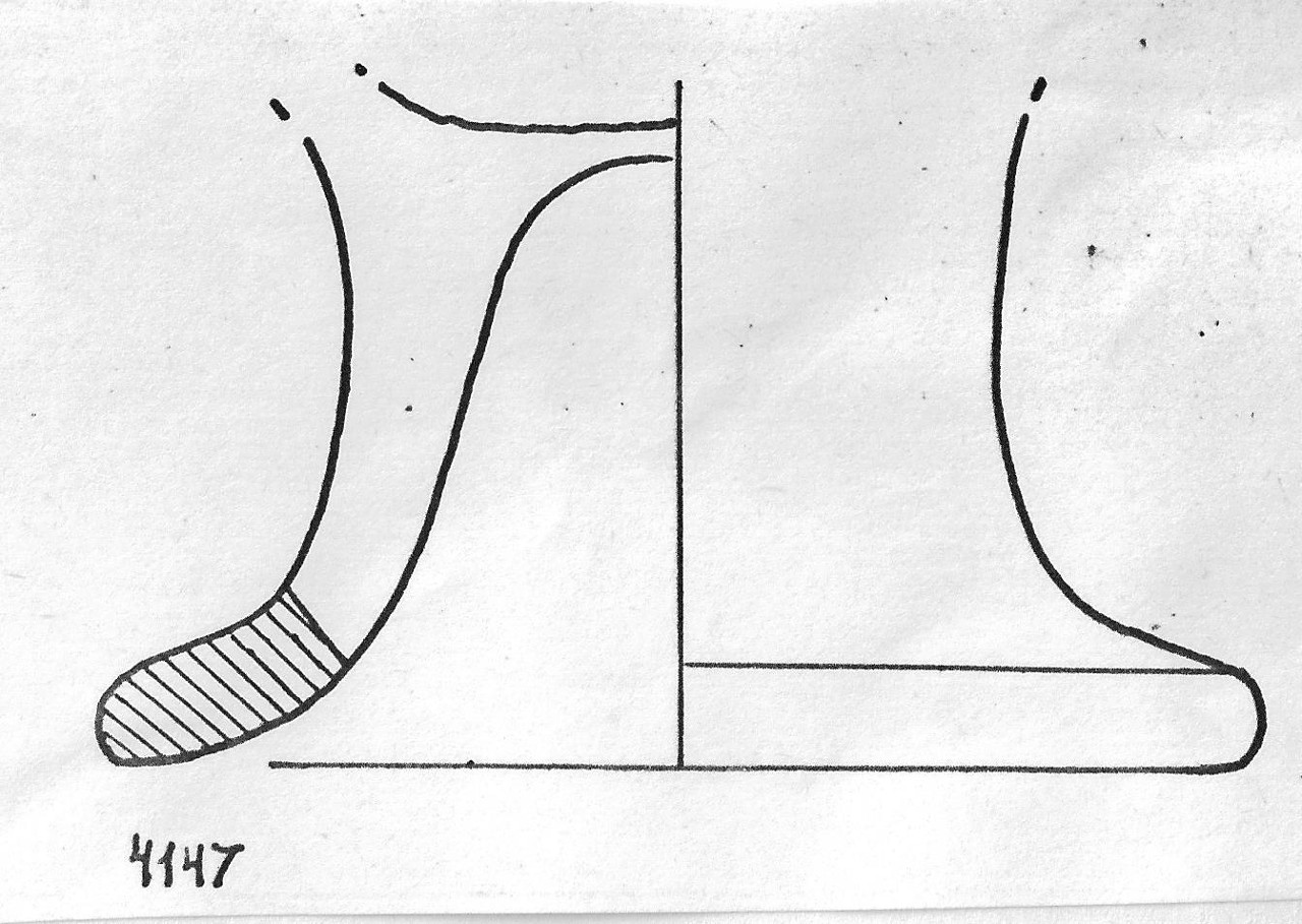 vaso/ piede - Facies Terramaricola (Età del Bronzo finale)