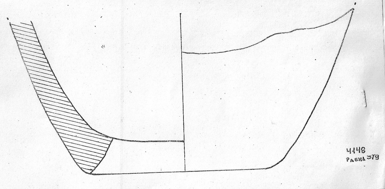 vaso/ fondo - Facies Terramaricola (Età del Bronzo finale)