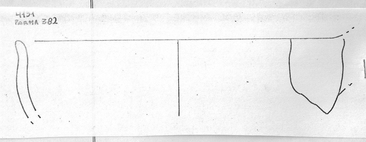 tazza/ emisferica - Facies Terramaricola (Età del Bronzo medio-tardo)