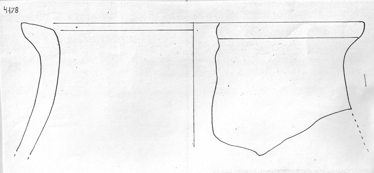 vaso/ biconico - Facies Terramaricola (Età del Bronzo medio-tardo)