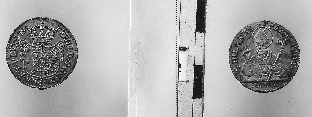 moneta - 1/2 lira (SECOLI/ XVIII)