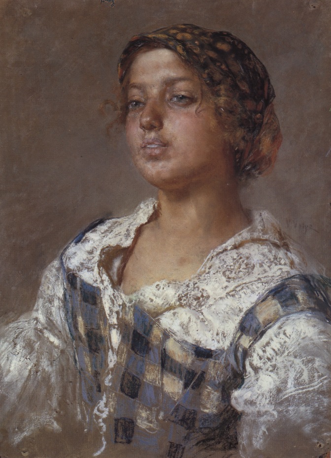 Pacchiana, Ritratto di donna (dipinto, opera isolata) di Volpe, Vincenzo (attribuito) (prima metà XX)