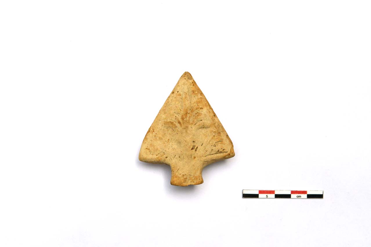 lucerna/ frammento - produzione romana (metà I d.C)