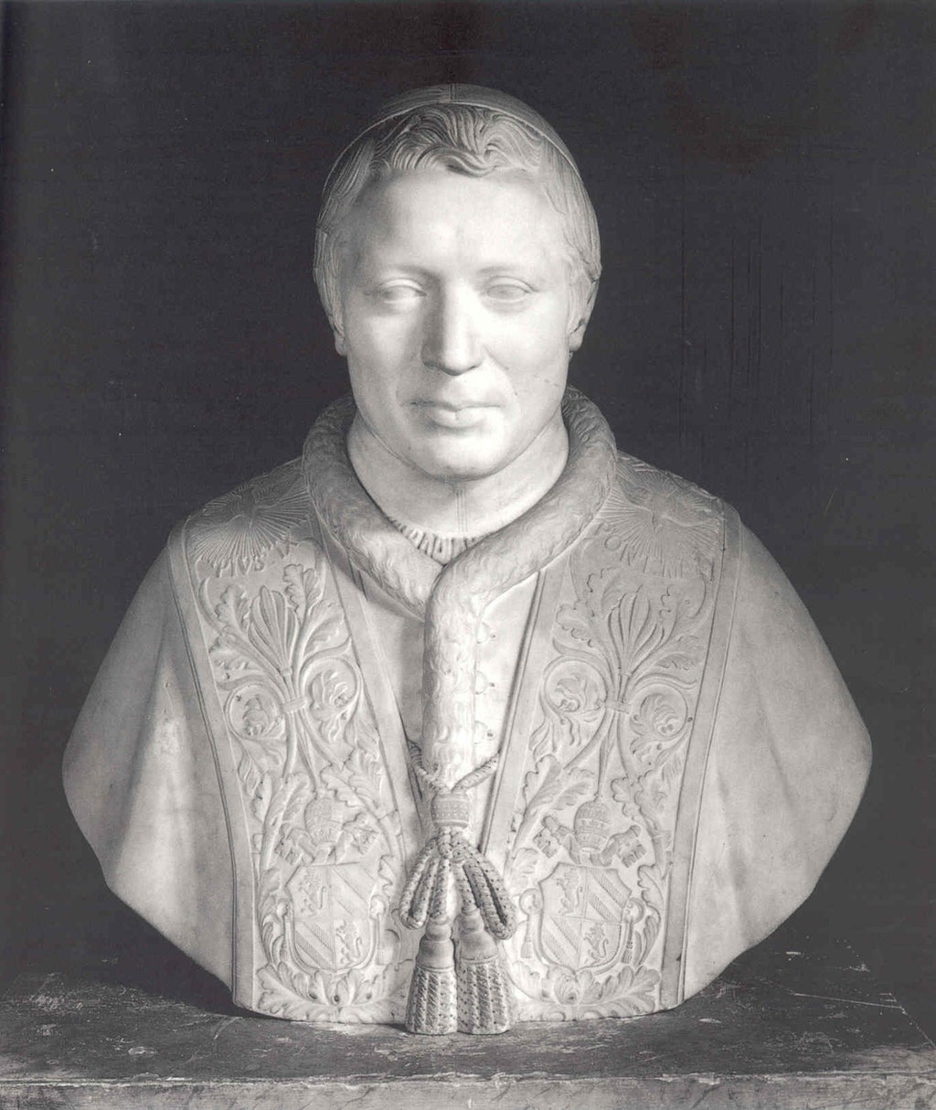 Ritratto di Pio IX, Ritratto di Pio IX (scultura, opera isolata) di Pistrucci Camillo (copia) (attribuito) - ambito romano (inizio/ metà XIX)