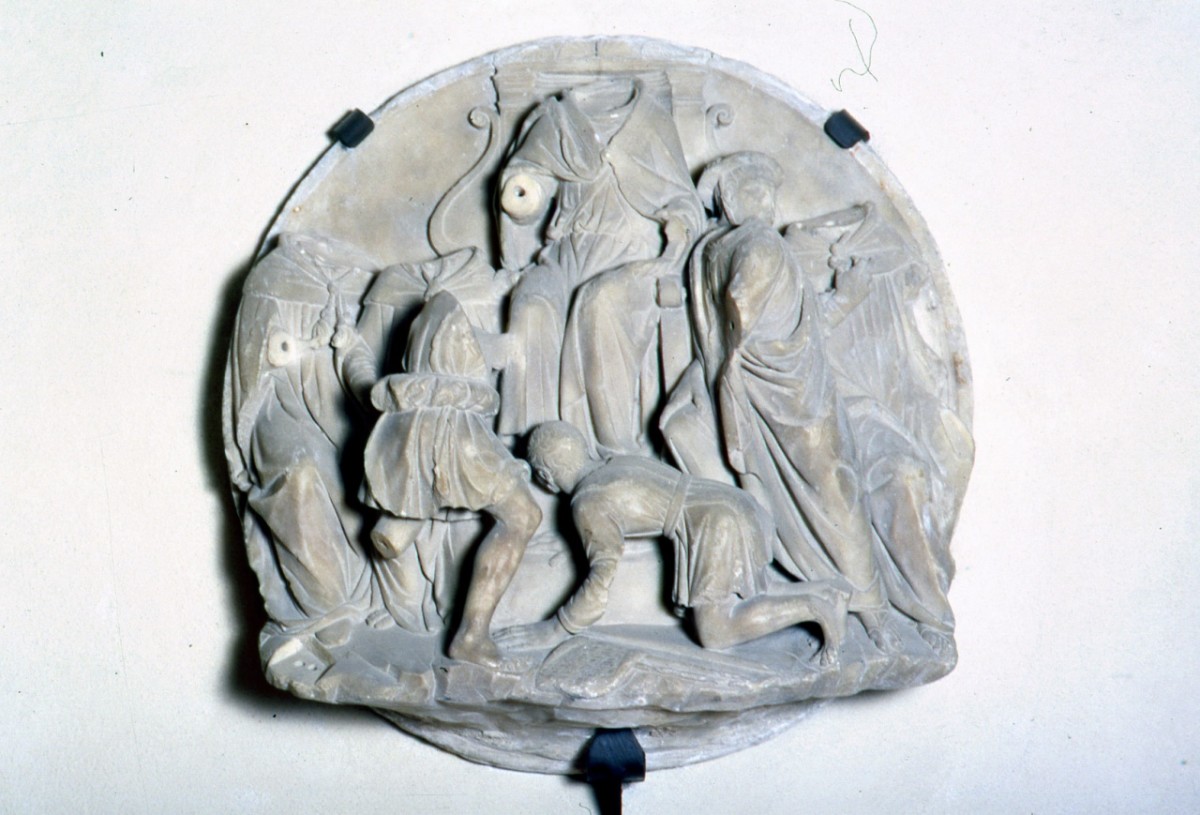 pesca miracolosa davanti a papa Leone IX (rilievo) di Benedetto da Rovezzano (primo quarto sec. XVI)