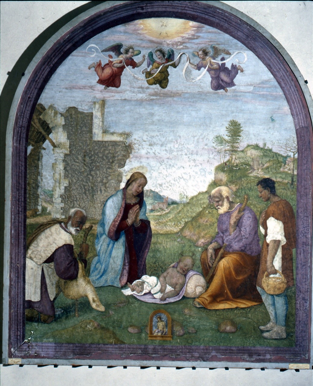 adorazione dei pastori (dipinto) di Franciabigio (sec. XVI)