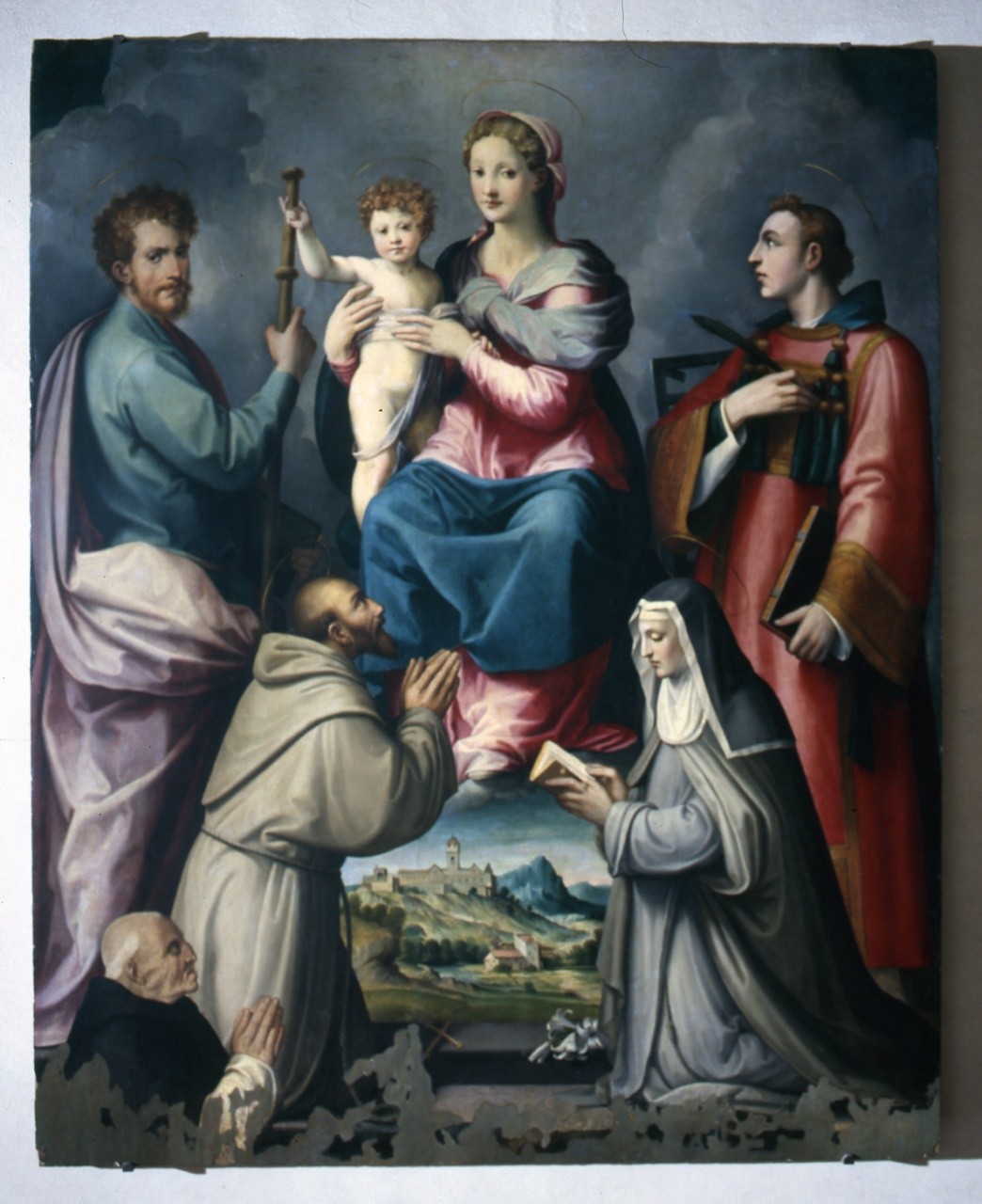 Madonna con Bambino e Santi (dipinto) di Michele di Ridolfo del Ghirlandaio (secondo quarto sec. XVI)