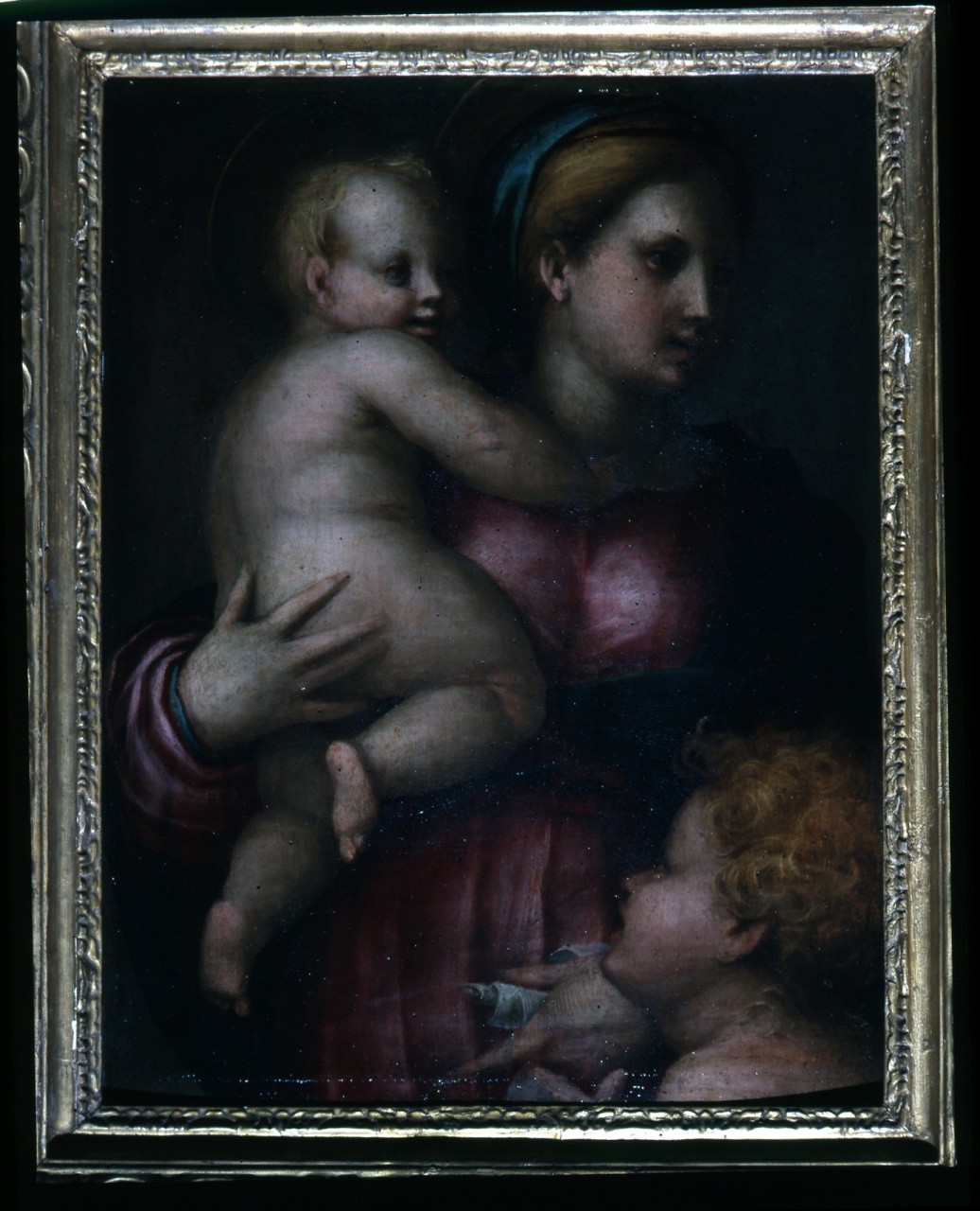 Madonna con Bambino e San Giovannino (dipinto) di Pontormo (primo quarto sec. XVI)