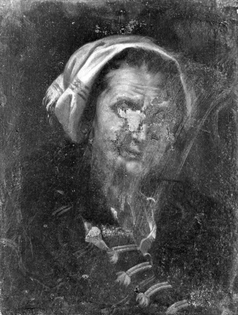 testa di vecchia (dipinto) - ambito Italia centrale (sec. XVIII)