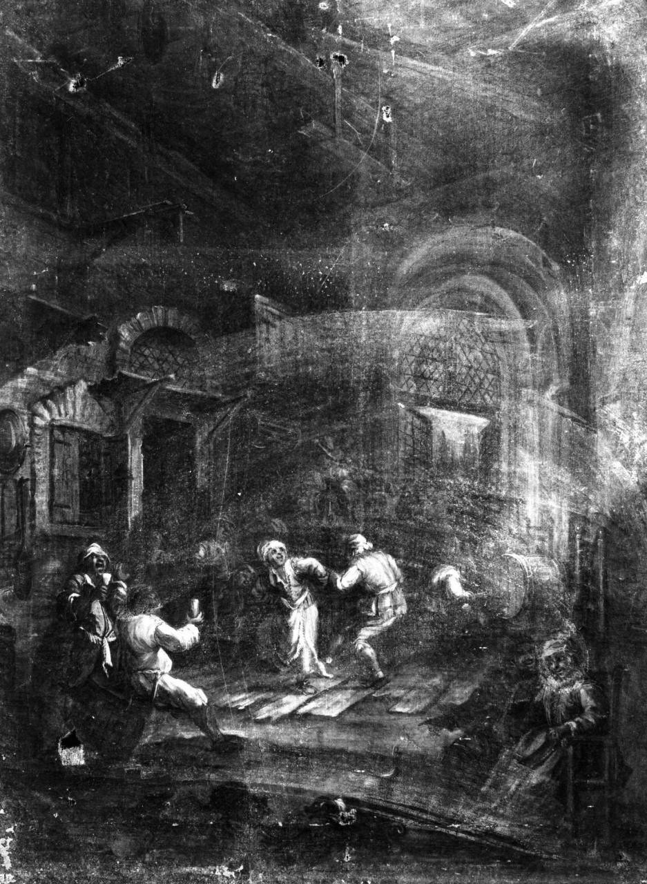 scena di genere (dipinto) - ambito fiammingo (sec. XVII)