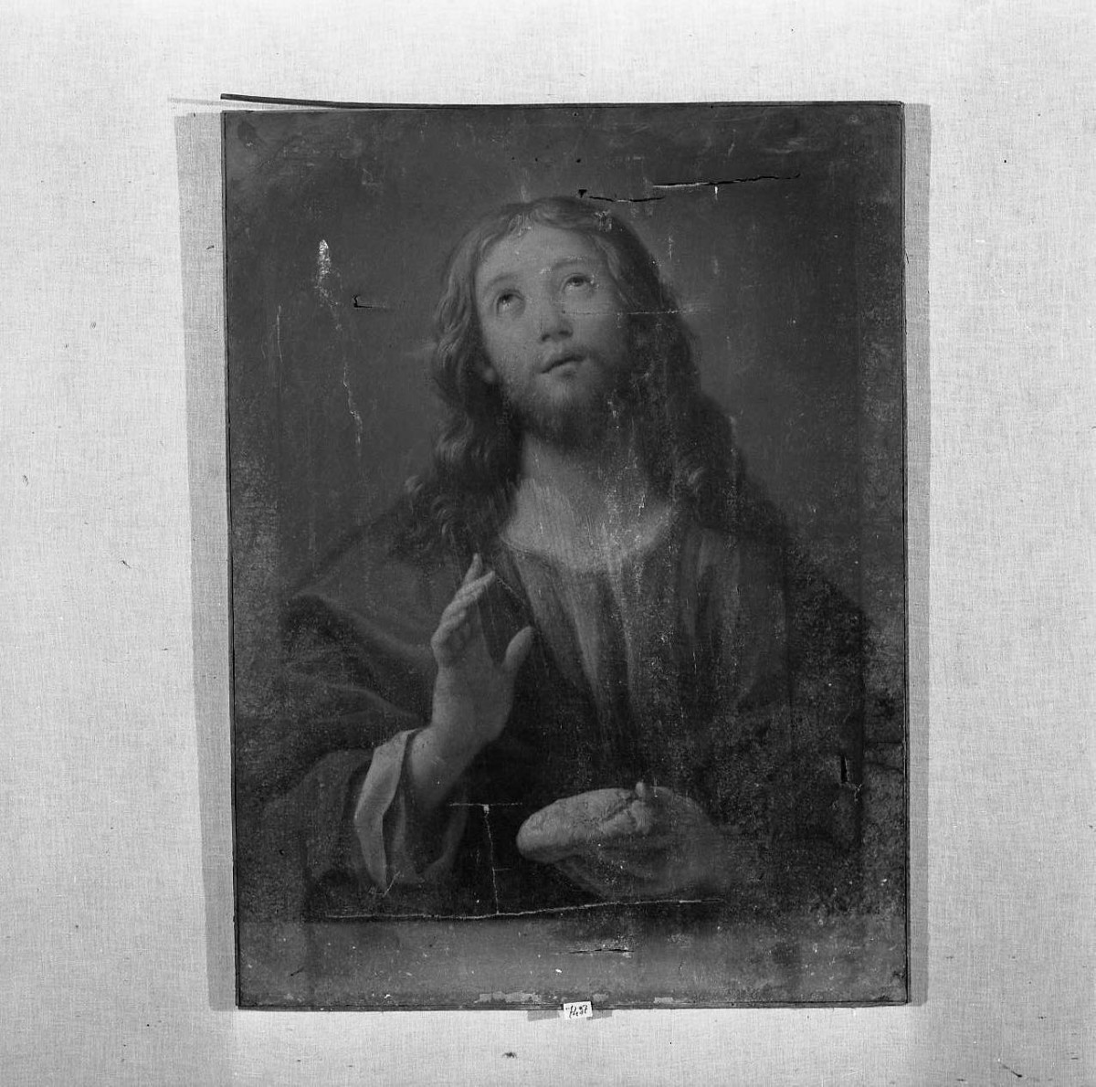 Cristo redentore benedicente (dipinto) - ambito Italia centrale (sec. XVII)