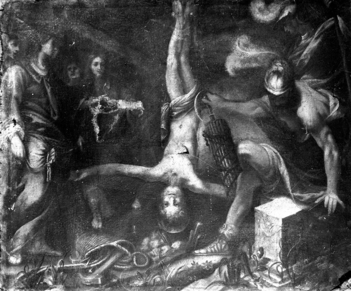 crocifissione di San Pietro (dipinto) - ambito fiorentino (prima metà sec. XVII)