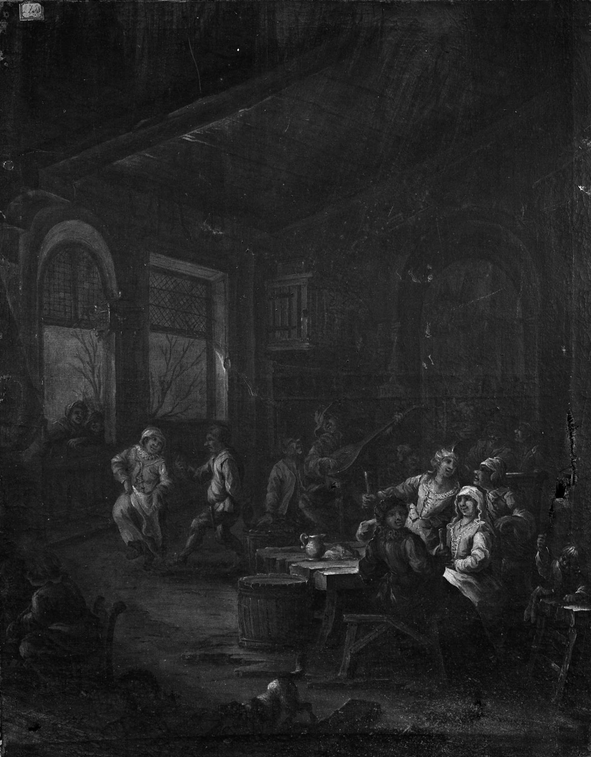 scena di genere (dipinto) - ambito fiammingo (sec. XVII)