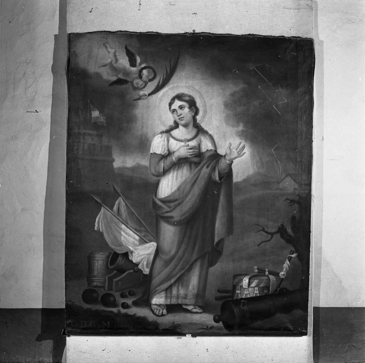 Santa Barbara (dipinto) - ambito toscano (sec. XIX)