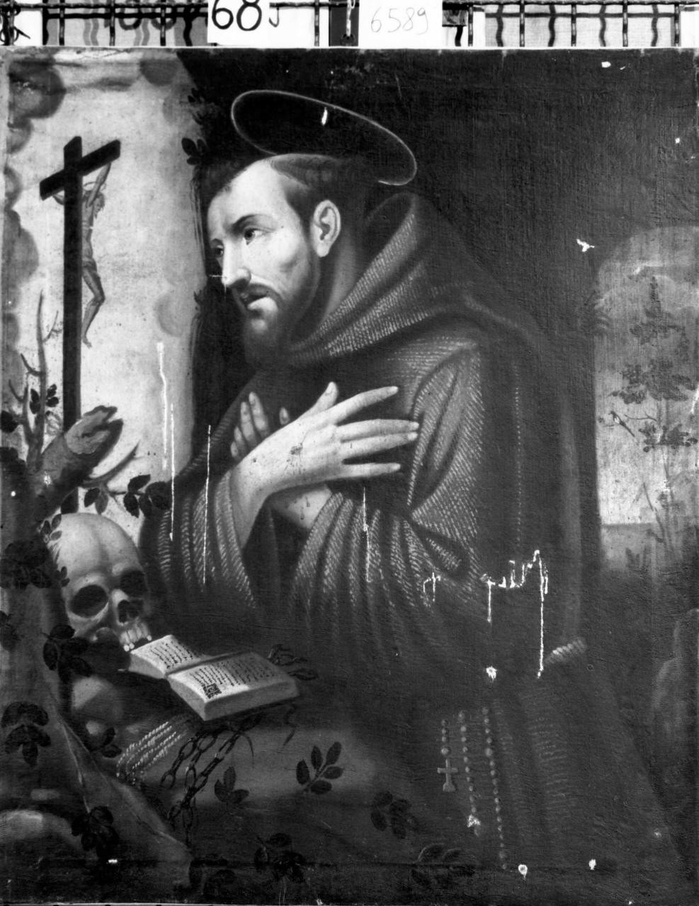 San Francesco d'Assisi in preghiera (dipinto) - ambito fiorentino (sec. XVII)