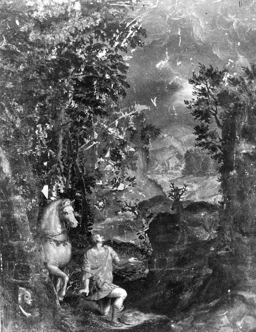visione di Sant'Eustachio (dipinto) - ambito lombardo (fine sec. XVI)