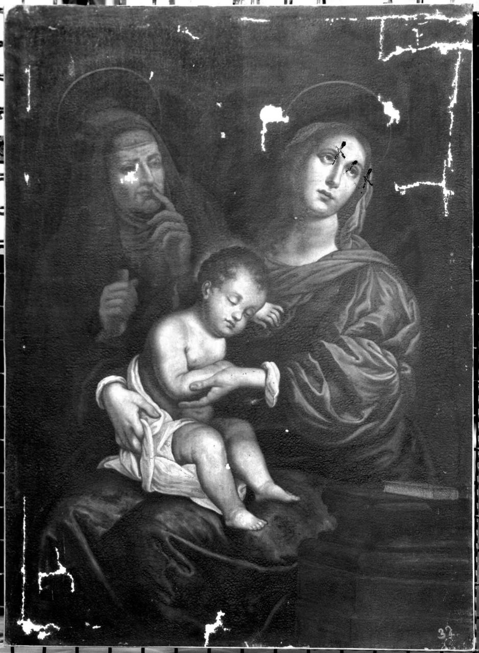 Madonna con Bambino e Sant'Anna (dipinto) di Vannini Ottavio (attribuito) (sec. XVII)
