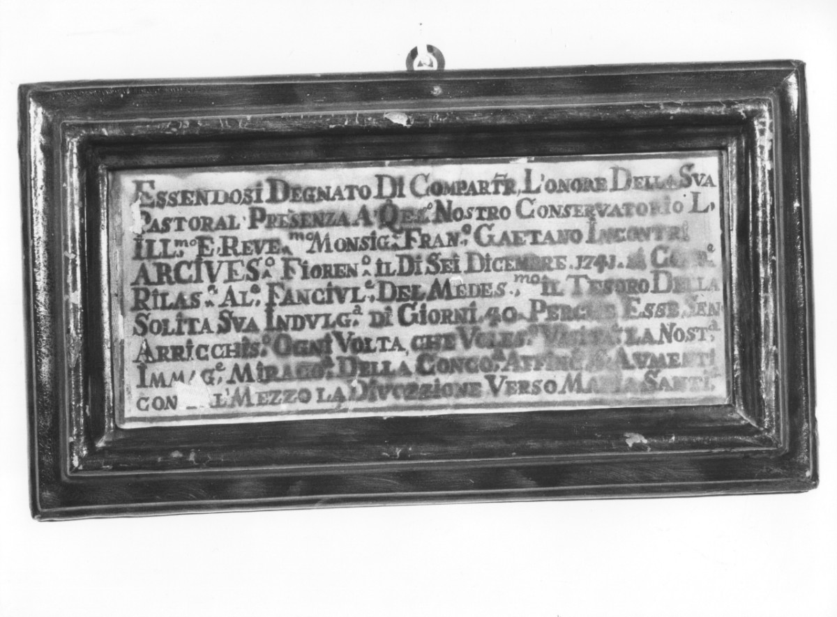 memoria - bottega toscana (sec. XVIII)