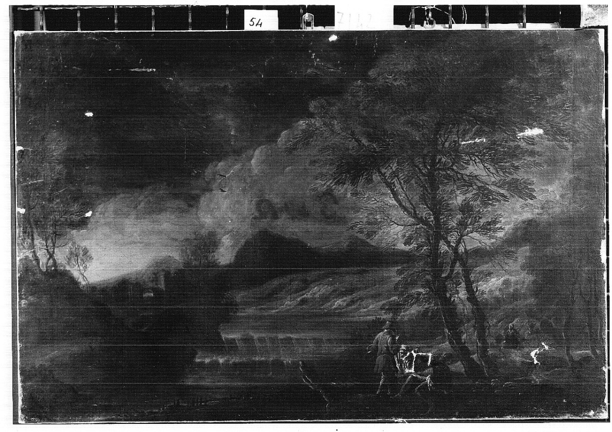 paesaggio (dipinto) - ambito toscano (sec. XVIII)