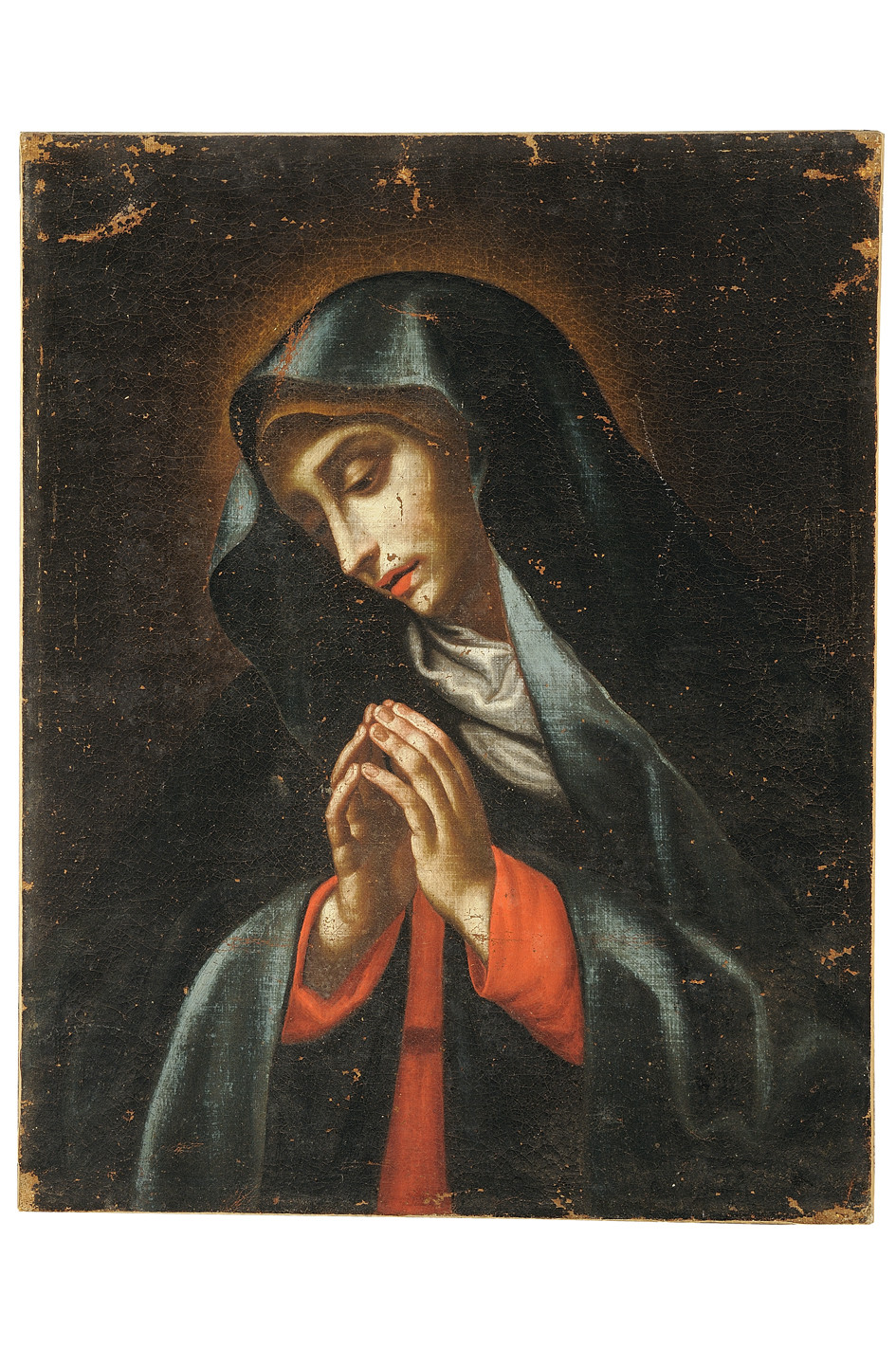 Madonna Addolorata (dipinto) di Dolci Carlo (maniera) (seconda metà sec. XVII)