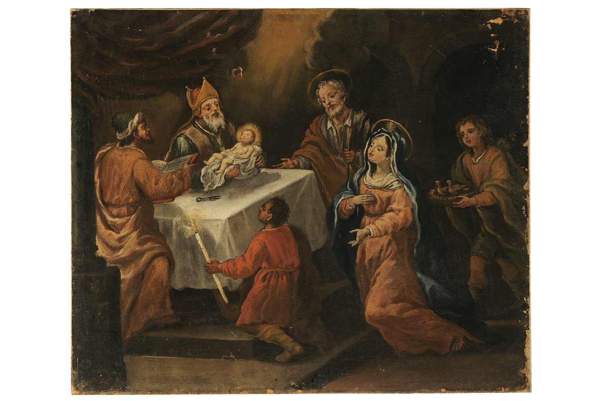 presentazione di Gesù al tempio (dipinto) - ambito fiorentino (primo quarto sec. XVIII)