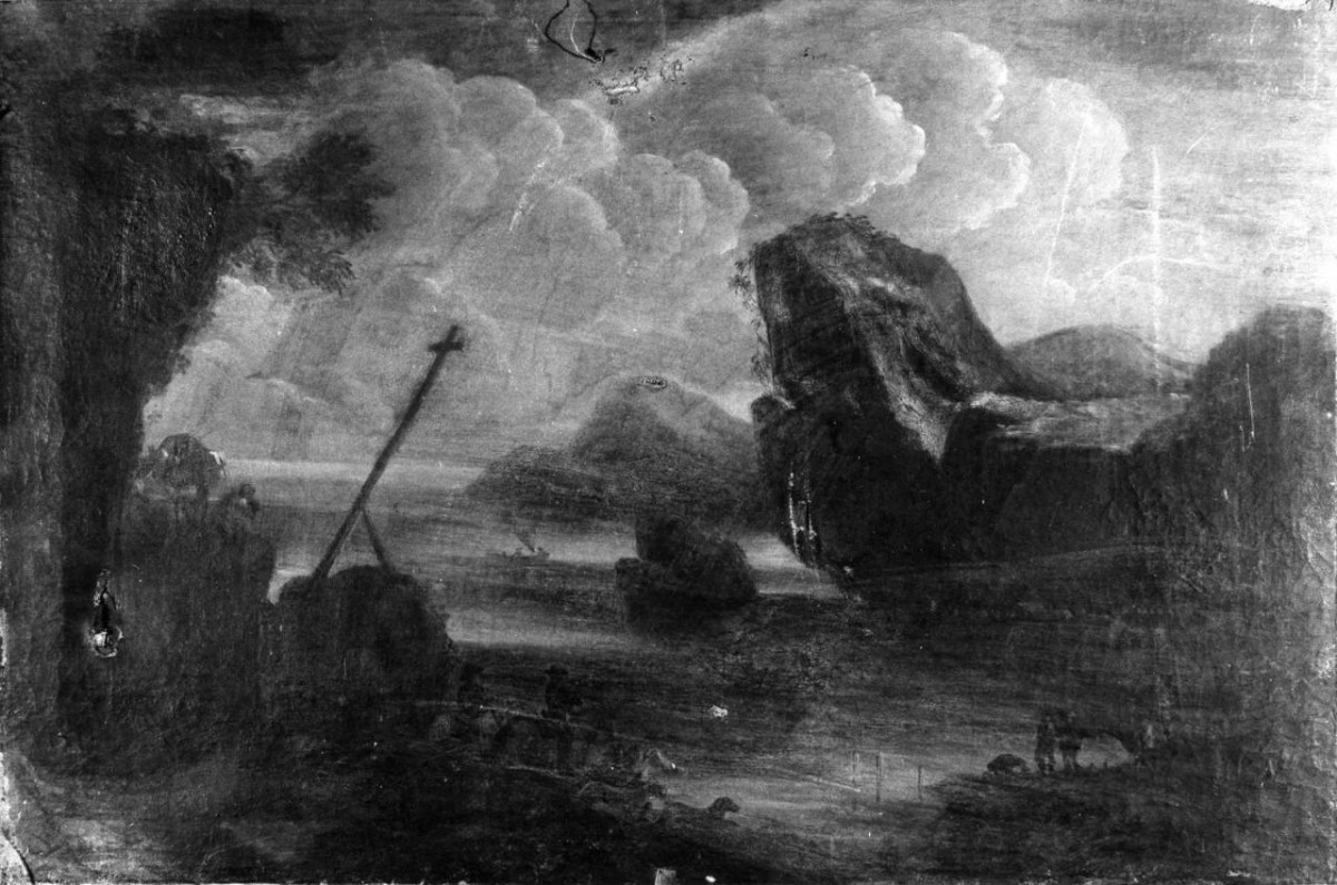 paesaggio (dipinto) - ambito toscano (sec. XVIII)