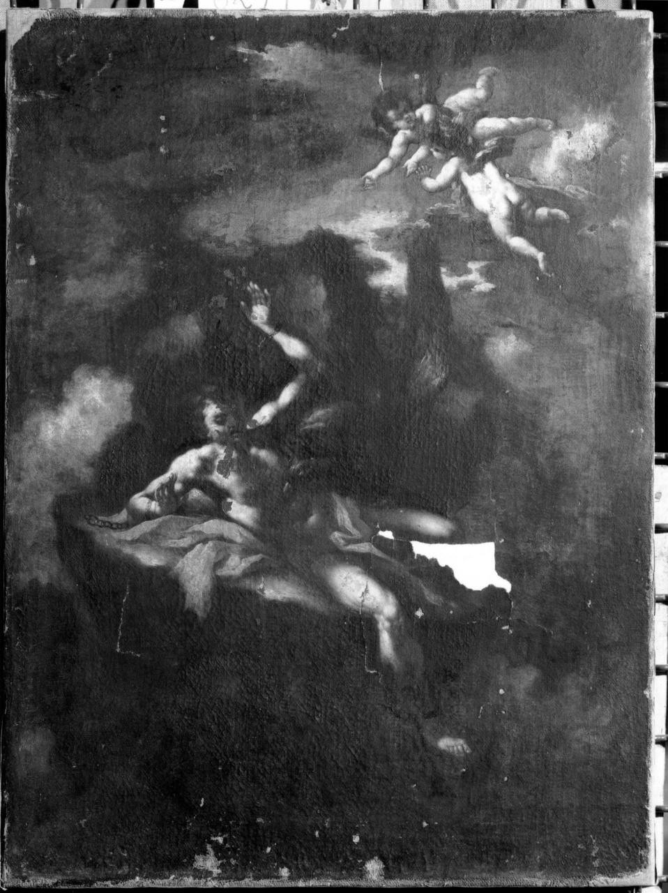 supplizio di Prometeo (dipinto) di Brandi Giacinto (attribuito) (sec. XVII)