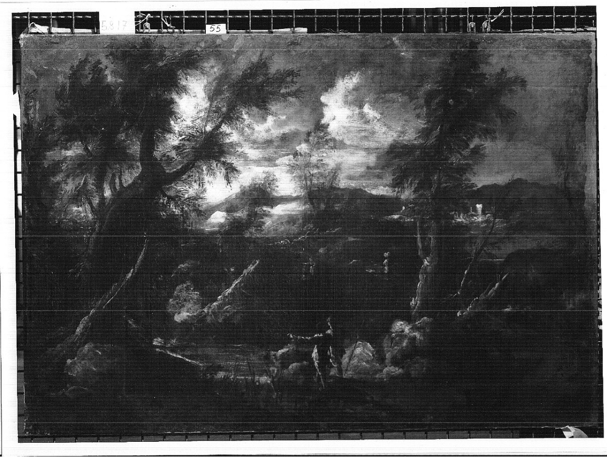 paesaggio (dipinto) - ambito toscano (secc. XVII/ XVIII)