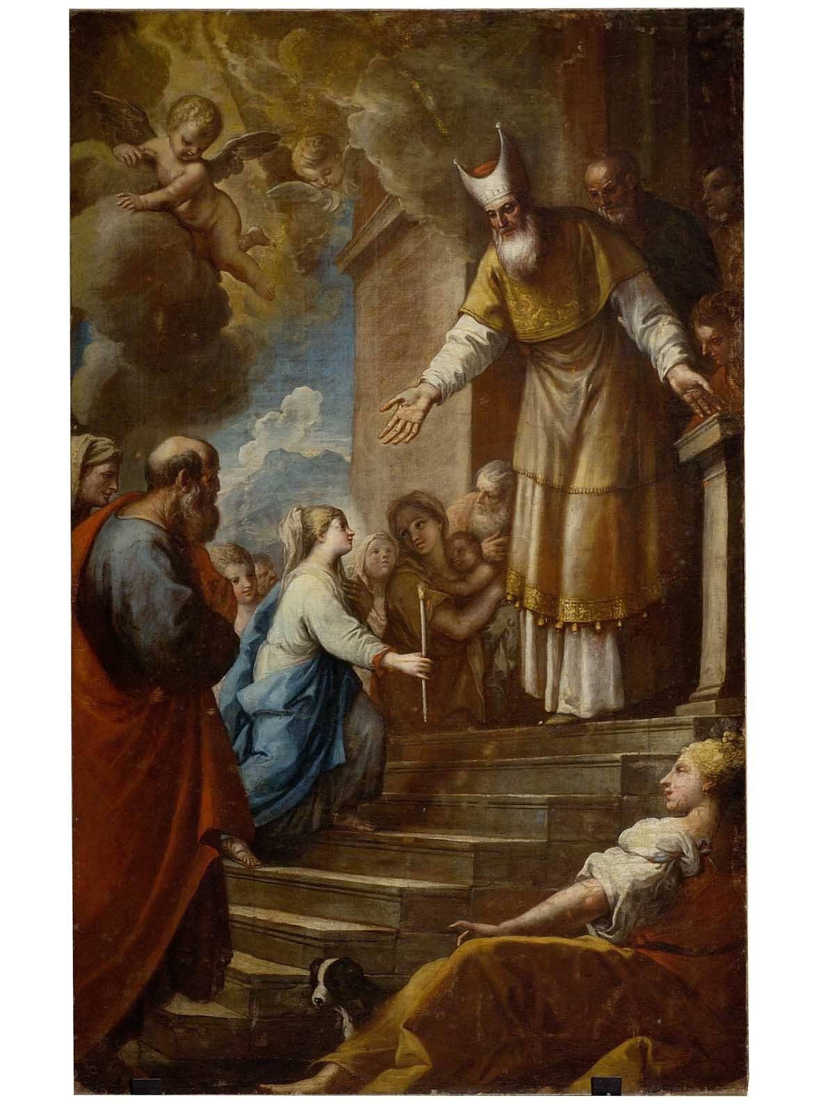 presentazione di Maria Vergine al tempio (dipinto) - ambito veneto (seconda metà sec. XVII)