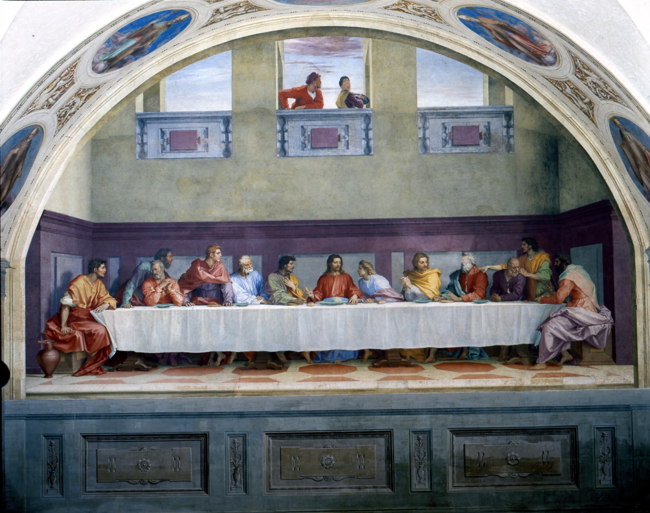 ultima cena (dipinto) di Andrea del Sarto (secondo quarto sec. XVI)