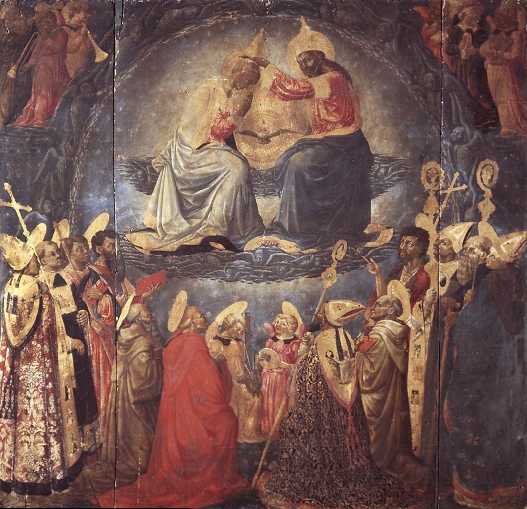 incoronazione di Maria Vergine e Santi (dipinto) di Neri di Bicci (sec. XV)