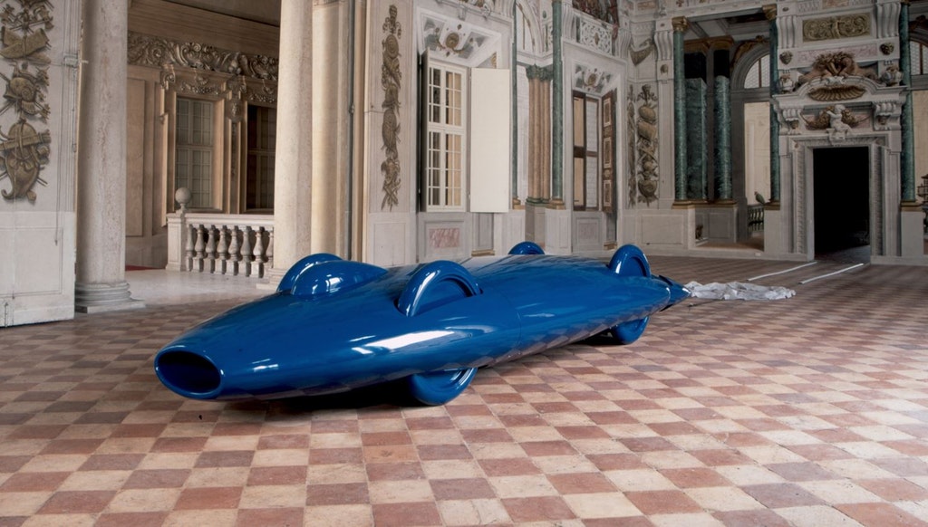 Bluebird CN7, automobile (installazione) di Mochetti Maurizio - Maurizio Mochetti, Bluebird CN7 (XXI)