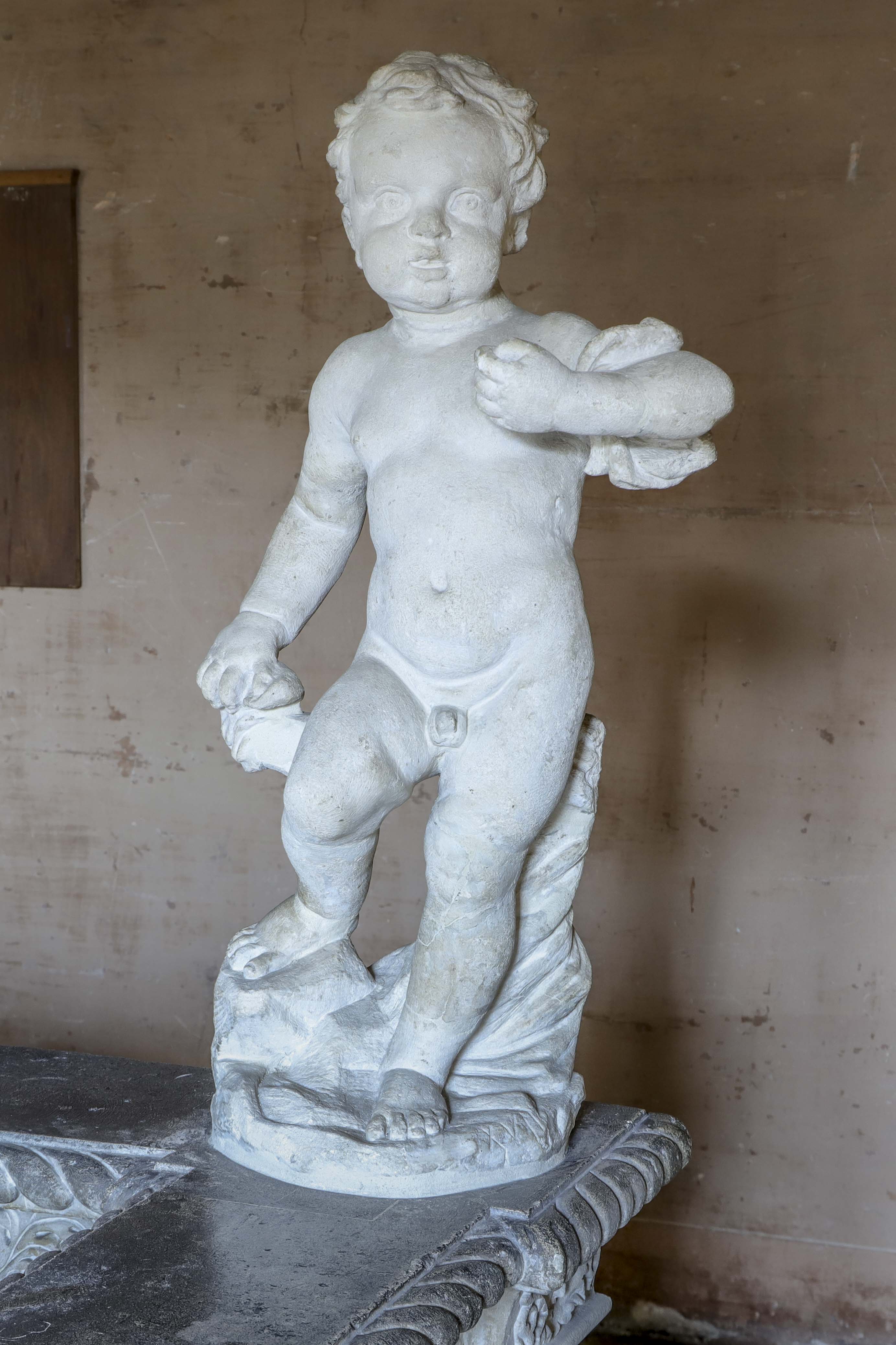 Putto (scultura - A tutto tondo, elemento d'insieme) - ambito veneto (fine/ inizio XVI/XVII)