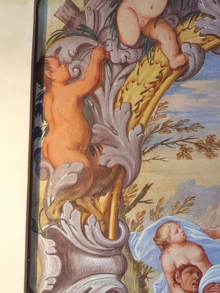 Satiro (dipinto, elemento d'insieme) di Primon, Michele (attribuito) - ambito veneto (ultimo quarto XVII)