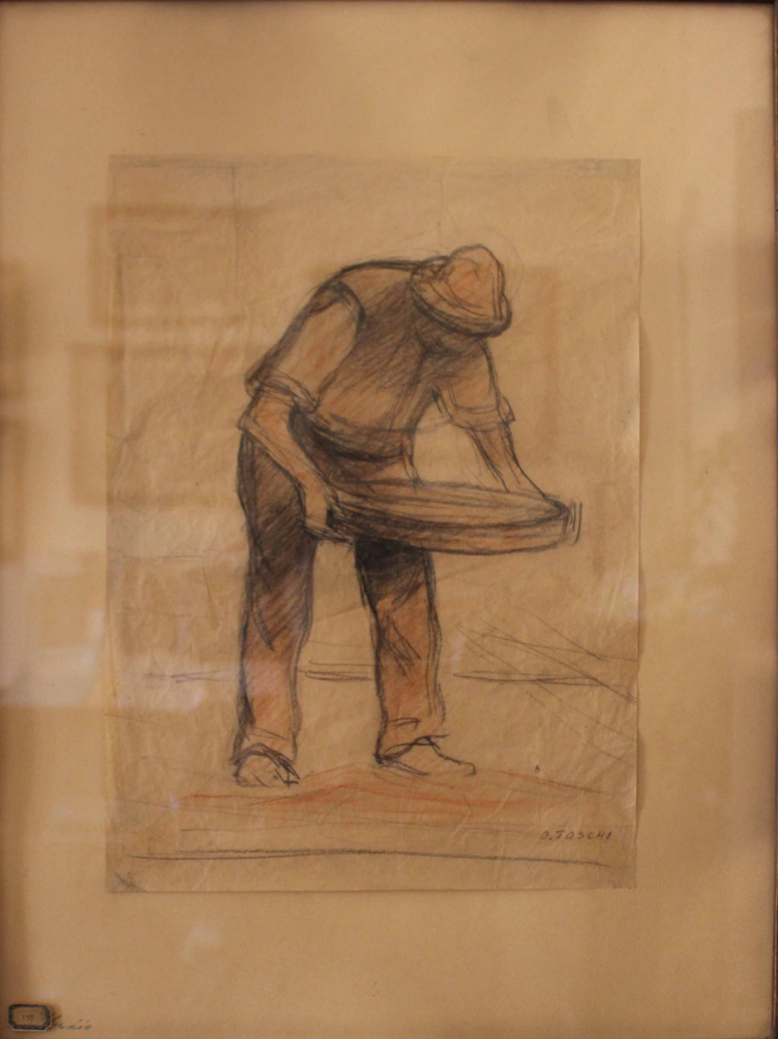 disegno, opera isolata di Toschi, Orazio (attribuito) - ambito toscano (XX)