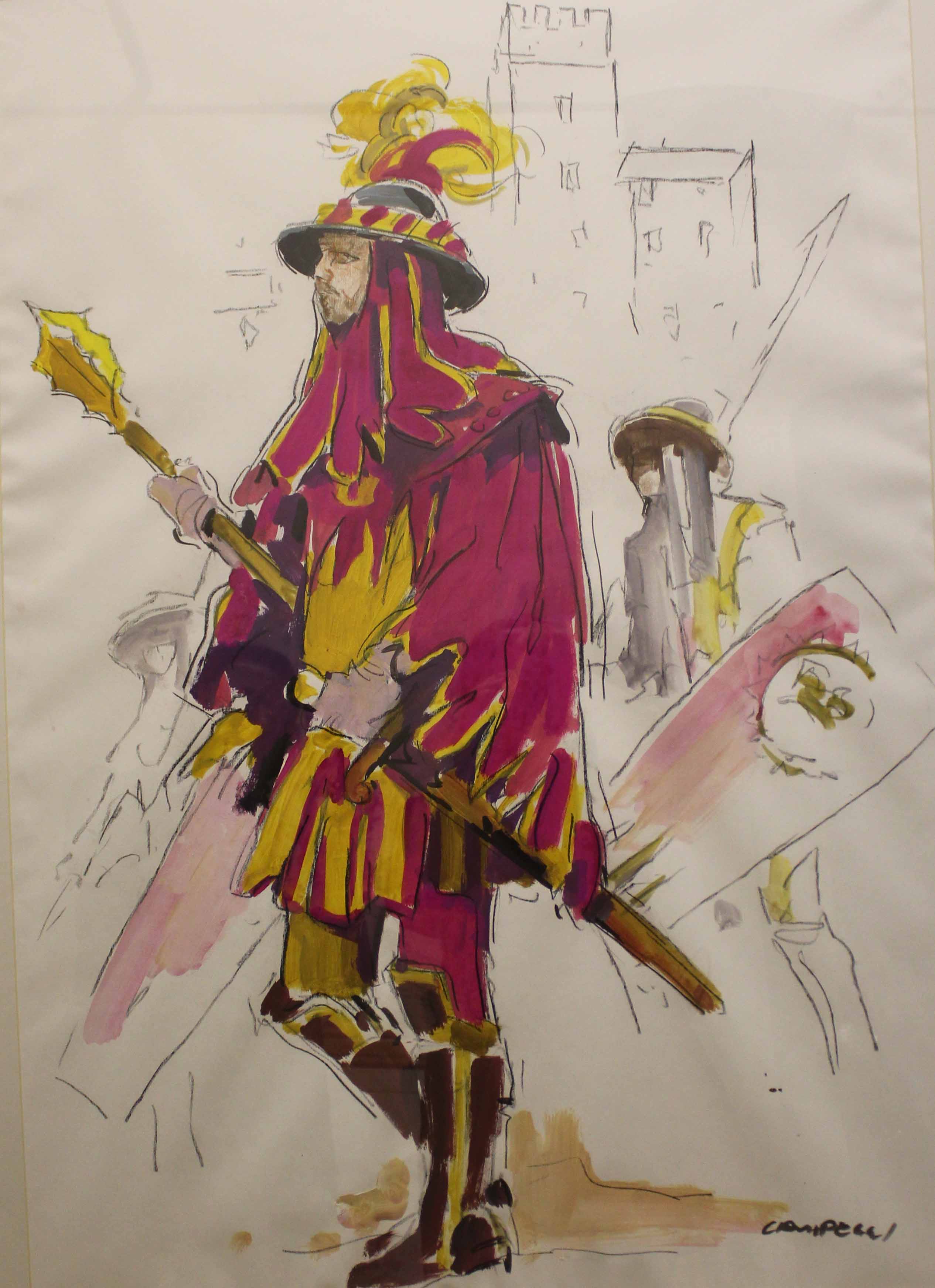 dipinto, serie di Campeggi, Silvano (attribuito) - ambito toscano (XXI)