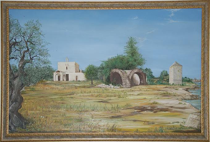 Paesaggio ideale, Paesaggio (dipinto) di Valerio Vito Nicola detto "Il Barese" (sec. XXI)