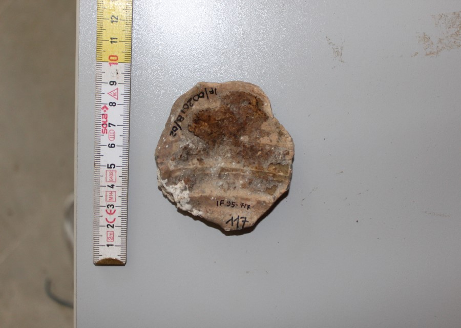 ANFORA/ tappo - ambito romano imperiale (seconda metà sec. II d.C)