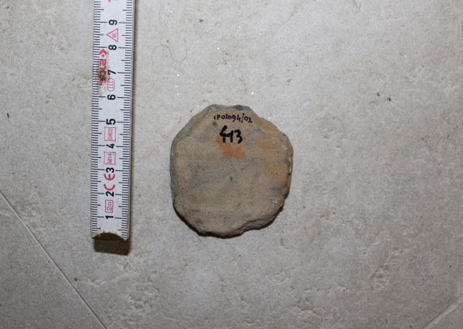 ANFORA/ tappo - ambito romano imperiale (seconda metà sec. II d.C)