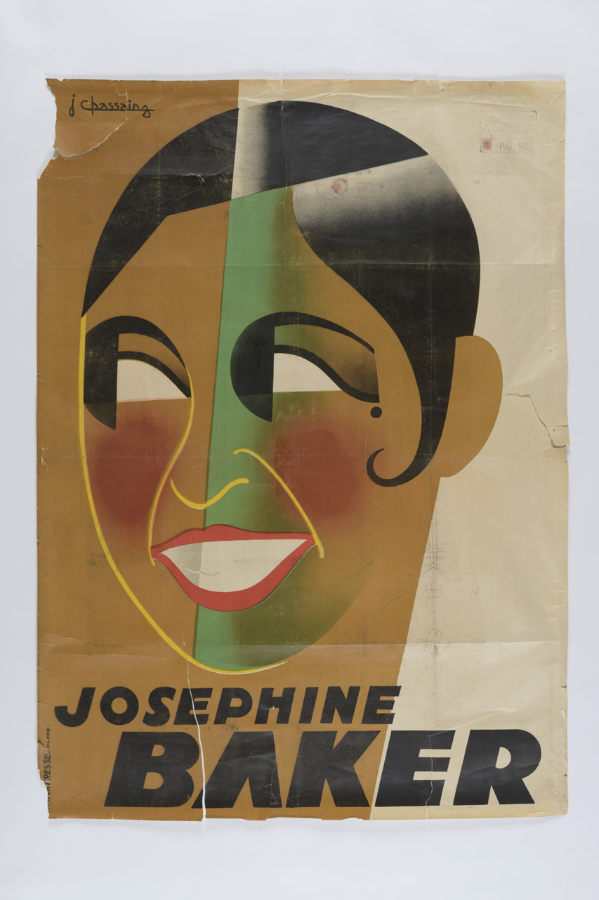 Josephine Baker, Ritratto di Josephine Baker (manifesto) di Chassaing Jean (XX)