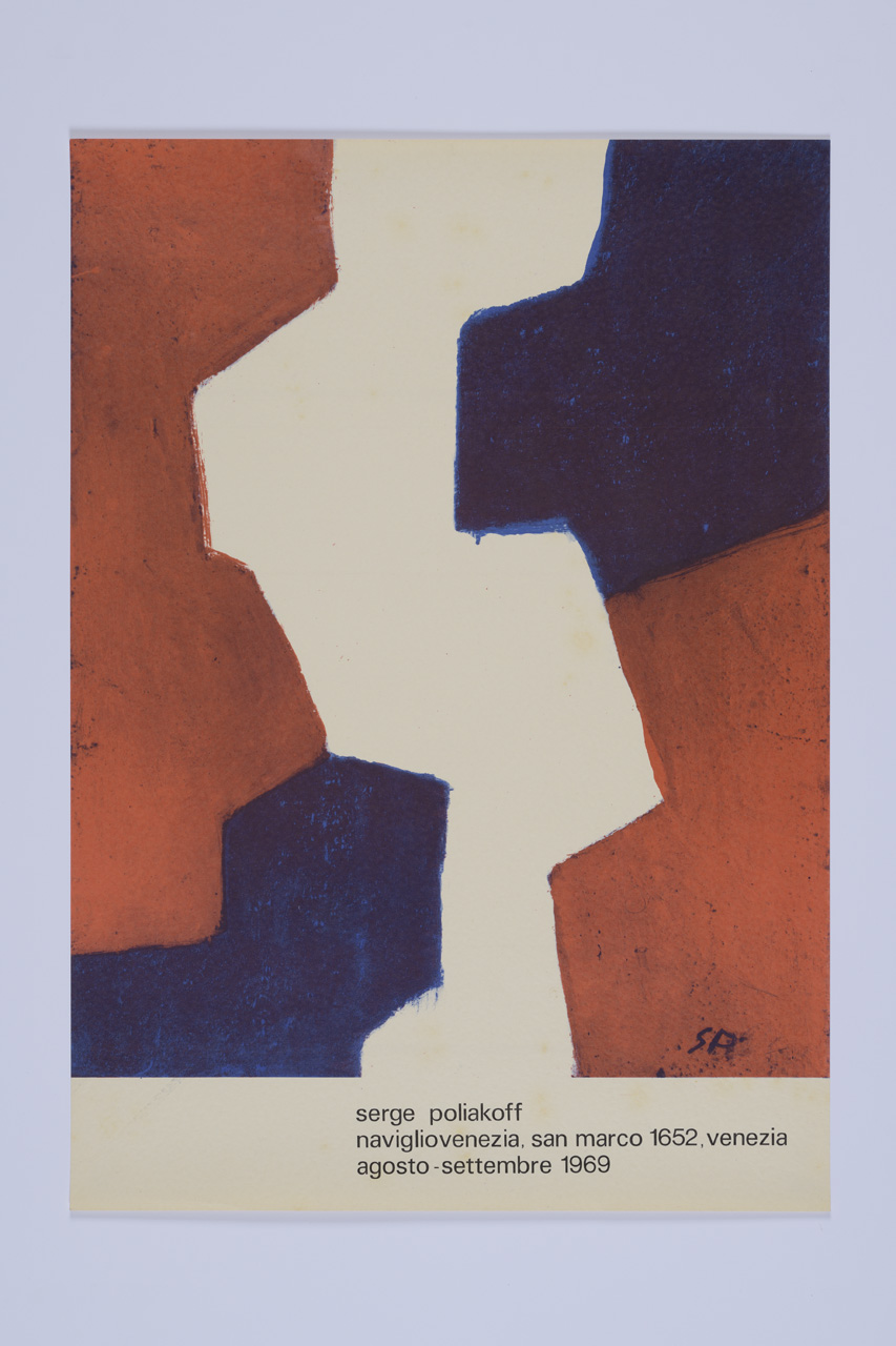 Serge Poliakoff, Composizione astratta (manifesto) - ambito italiano (XX)