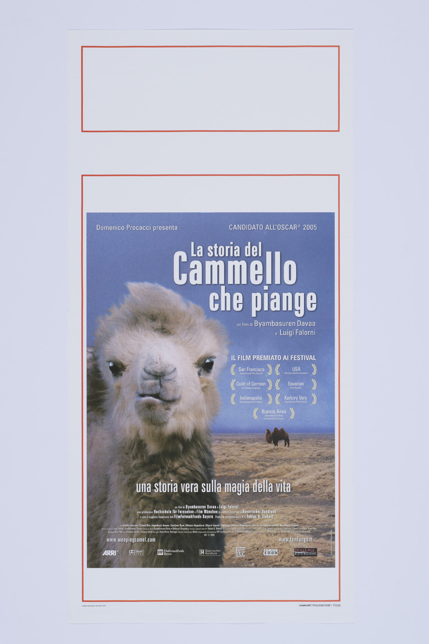 La storia del cammello che piange, Paesaggio della steppa con cammelli (manifesto) - ambito italiano (XXI)
