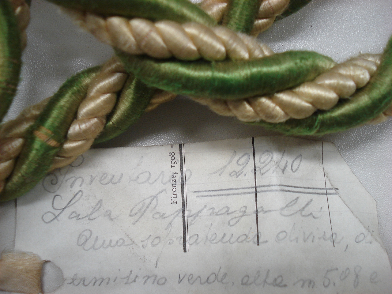 cordone di tenda - manifattura italiana (seconda metà sec. XIX)